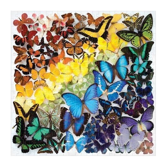 Duhoví motýli puzzle 500 dílků