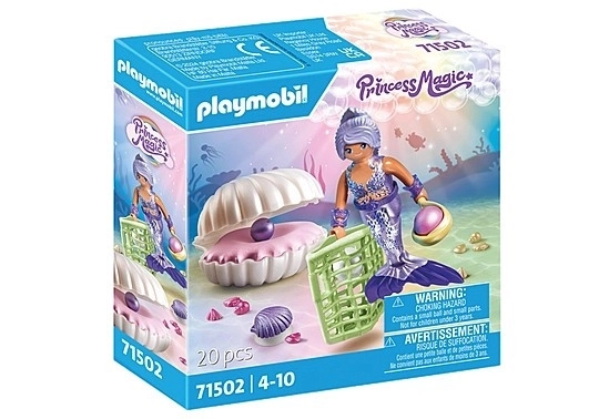 Sada figurek Princess Magic 71502 Mořská panna s perleťovou mušlí