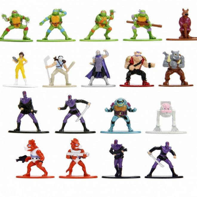 Kovové figurky Želvy Ninja Warrior 18-pack