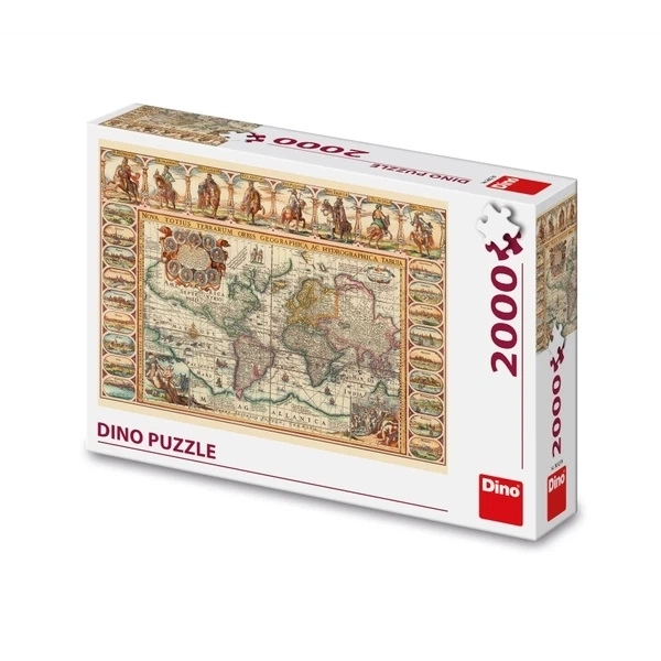 Puzzle Dino historická světová mapa 2000 dílků
