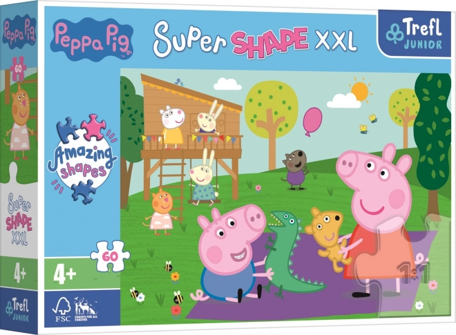 Puzzle XXL Zabavy se bratříčkem Peppa Pig