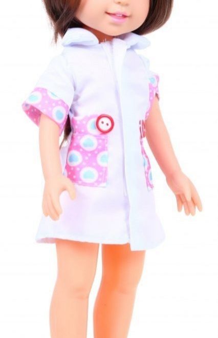 Velká panenka zdravotní sestry pro děti 3+ Příslušenství pro lékaře + stetoskop + teploměr + stříkačka