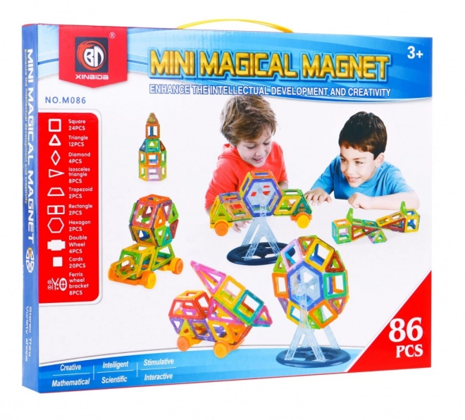 Magnetická stavebnice 86ks