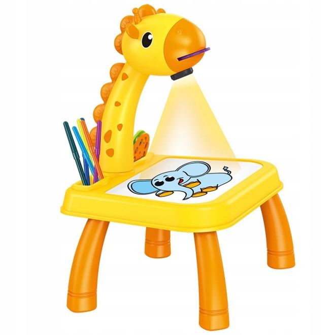 Žirafa - Kreslící projektor s hudbou 40 x 31 x 26 cm