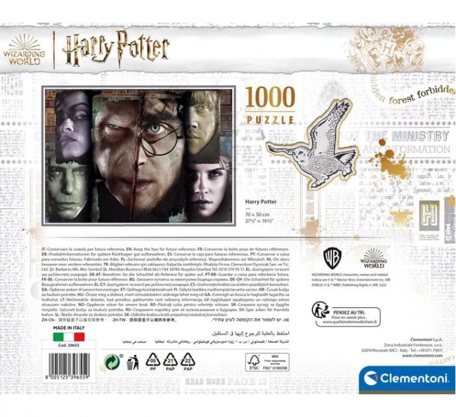 Puzzle 1000 prvků Kufřík Harry Potter