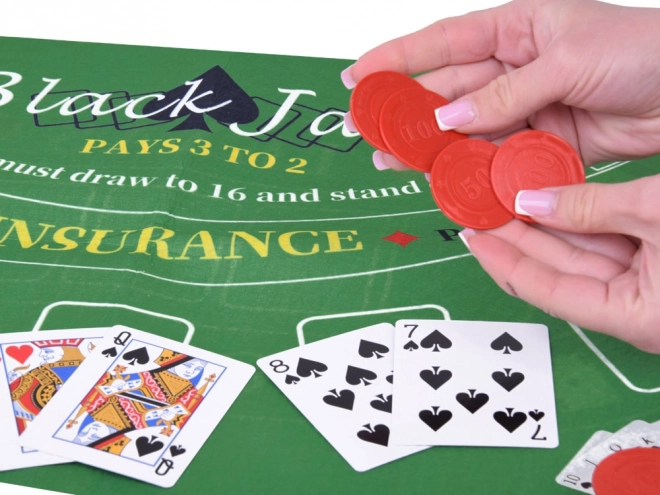 Sada karetní hra 2v1 poker a blackjack