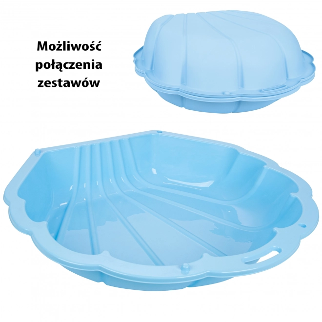 Pískoviště zavíratelná mušle modrá - 1ks