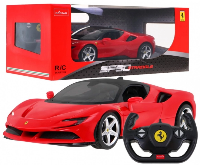 Ferrari SF90 Stradale RASTAR 1:14 model auta na dálkové ovládání + dálkové ovládání