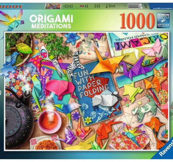 2D puzzle 1000 prvků Origami meditace