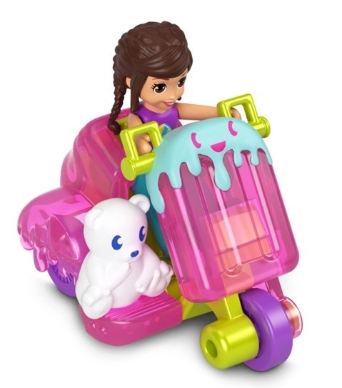 Polly Pocket Pollyville Frosty Scooter Figurky