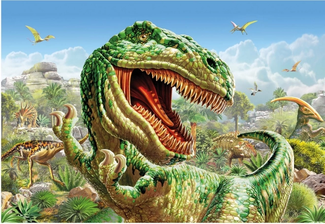 Puzzle Souboj dinosaurů