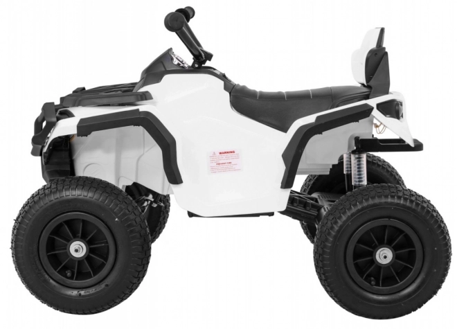 Dětská baterie ATV Air Quad White + nafukovací kola + rádio MP3 + startování zdarma