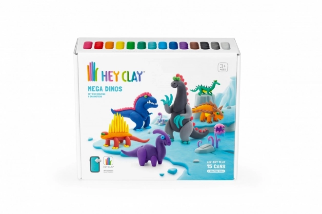 Plastová hmota Hey Clay Mega Dinosaurs set