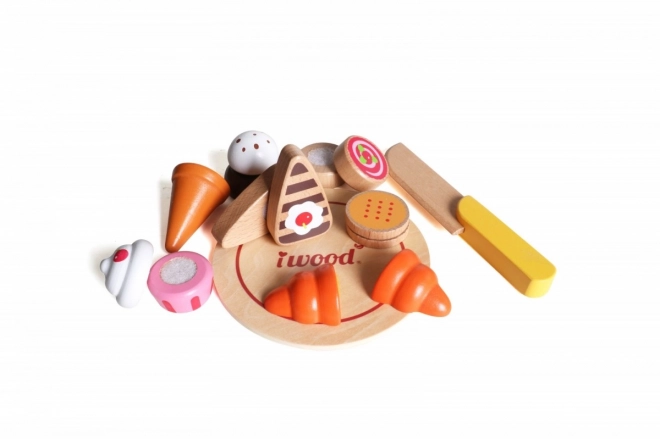 Dřevěné potraviny Dort Cupcakes Zmrzlina