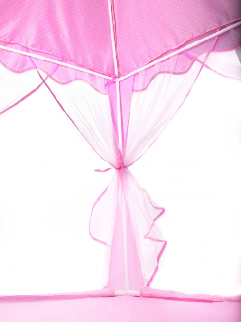 Růžový skládací hrací stan - 140cm