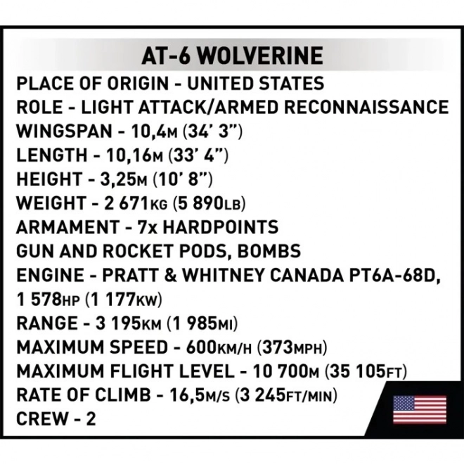 Stavebnice letadlo AT-6 Wolverine