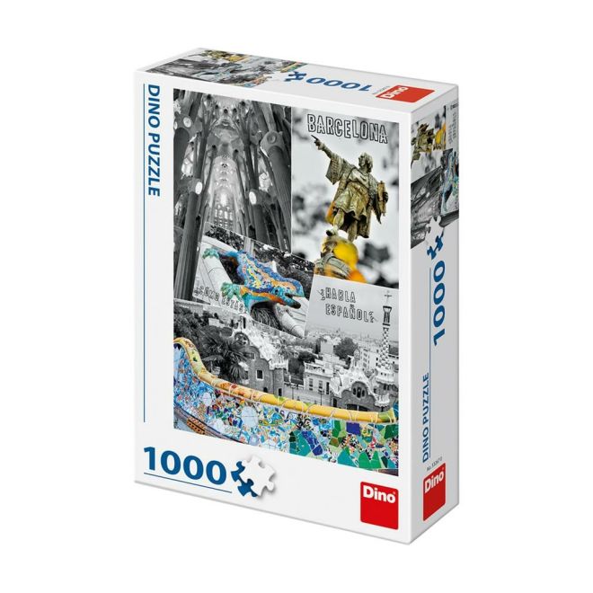 Puzzle 1000 dílků Barcelona - koláž