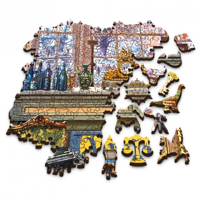 Dřevěné puzzle 1000 prvků Antikvariát