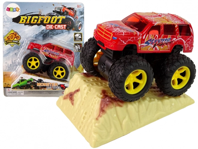 Monster Truck Big Foot gumové pneumatiky rampa