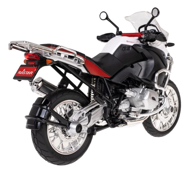 Kovový motocykl BMW R1200GS 1:9 RASTAR – Bílý