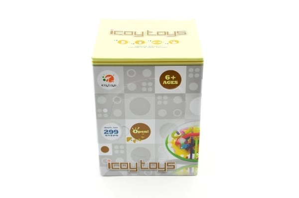 Hlavolam Bludiště ovál 3D plast 20cm 299 kroků v krabici