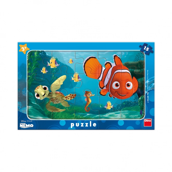 Puzzle Nemo a želva s 15 dílky