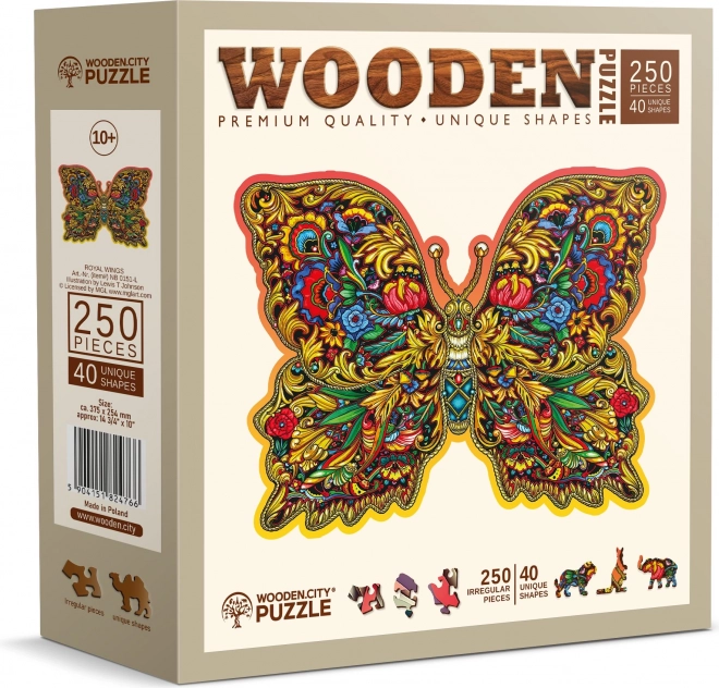 WOODEN CITY Dřevěné puzzle Královská křídla 250 dílků