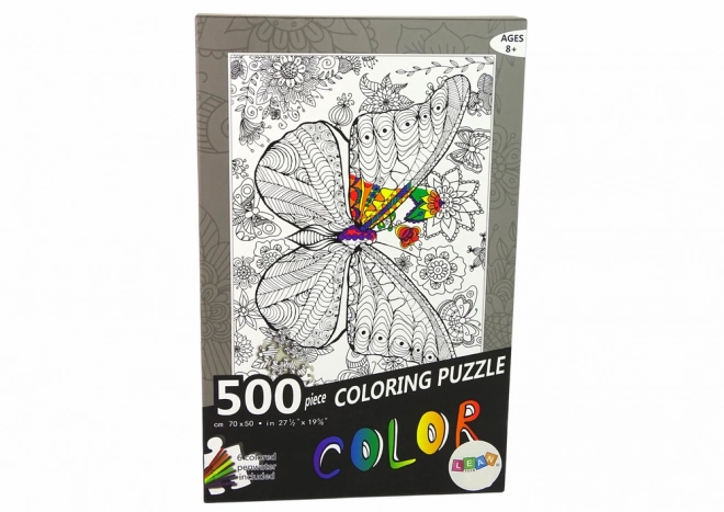 Omalovánky Puzzle 500 prvků Motýl