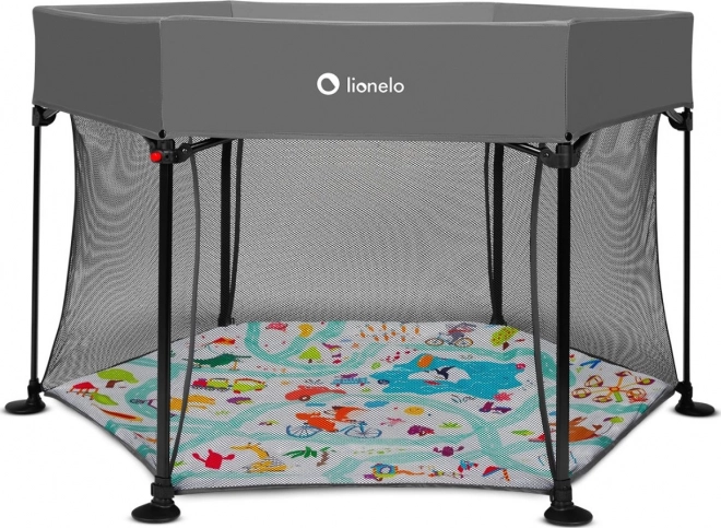 LIONELO Dětská ohrádka Roel – Grey Multicolor