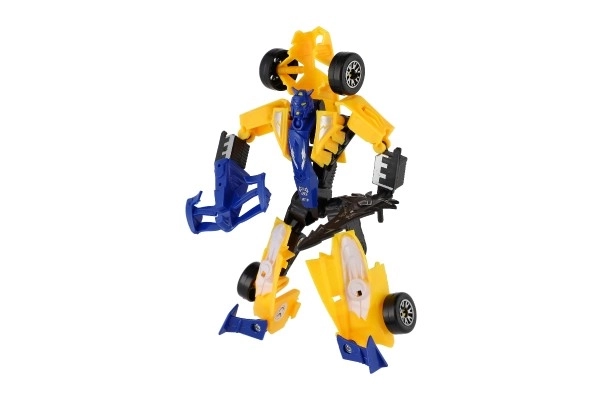 Transformer auto/robot závodní formule plast 19 cm na kartě