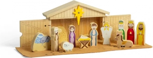 Bigjigs Toys Dřevěný Vánoční Betlém