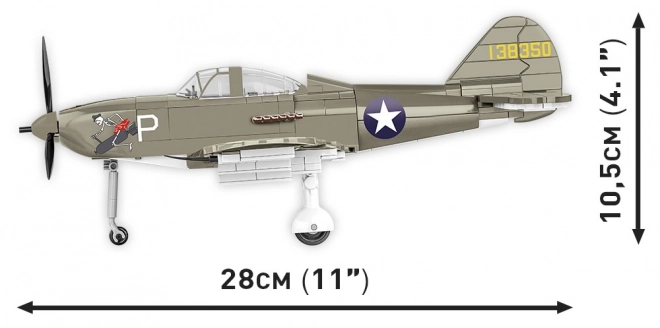 Historická sbírka Druhá světová válka Bell P-39D Airacobra 361 cihel