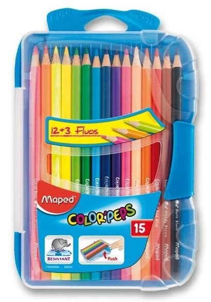 MAPED Pastelky trojhranné Color'Peps Smart Box 15ks