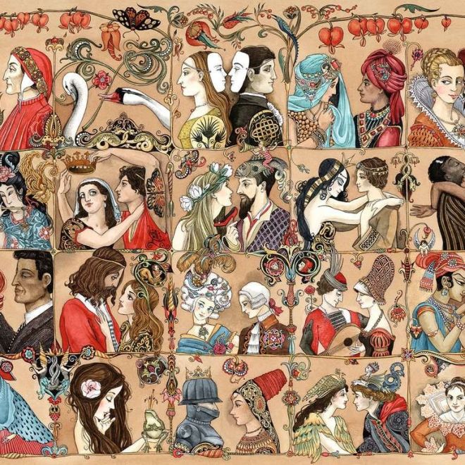 Puzzle 1500 prvků Historie lásky
