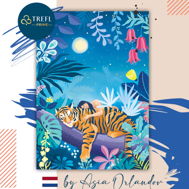 TREFL Puzzle UFT Velvet Soft Touch: Tygrův šlofík 500 dílků