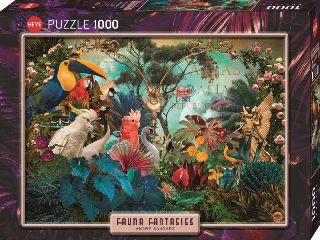 Puzzle Fauna Fantasies: Ptačí rozmanitost 1000 dílků