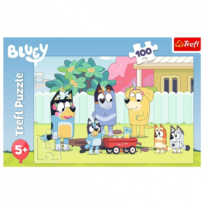 Puzzle 100 prvků Merry Bluey World