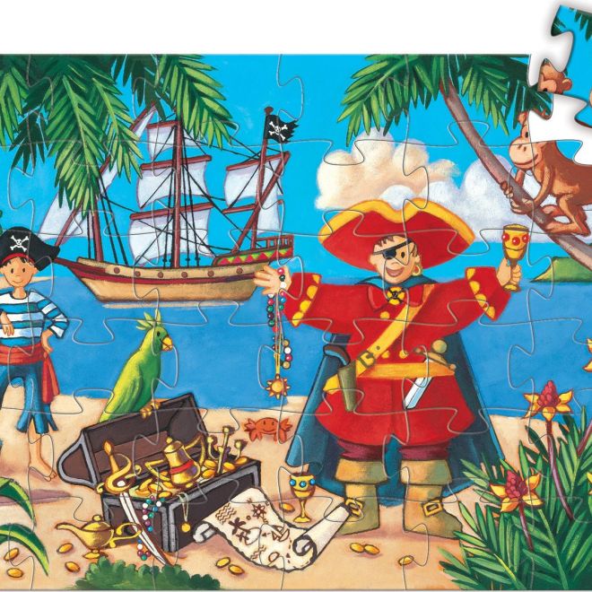 DJECO Puzzle Pirát 36 dílků
