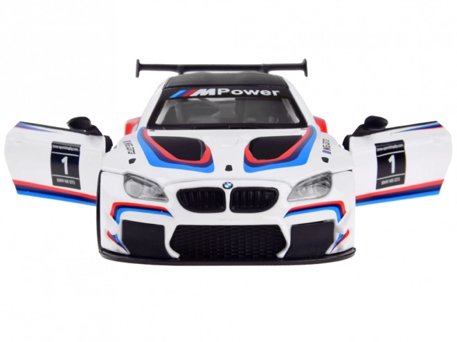 Kovový model auta BMW M6 GT3 1:32 se světlem a zvuky