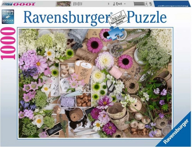 RAVENSBURGER Puzzle Nádherná květinová láska 1000 dílků