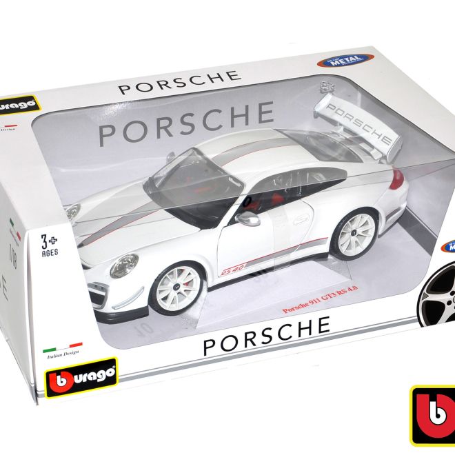 Bburago Porsche 911 GT3 RS 4.0 bílé 1:18