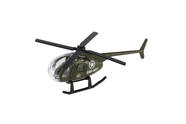Vrtulník/Helikoptéra kov/plast 10cm 12x9x5cm