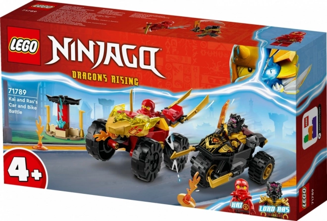 LEGO Ninjago 71789 Bitva auta a motorky mezi Kaiem a Rasem