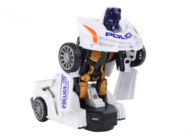 Car-Robot Police White 2v1 Transformace