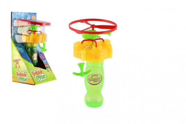 Bublifuk + helikoptéra na natažení plast v krabičce 12x24x10cm