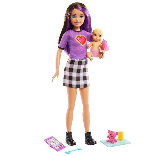 Chůva Barbie + panenka + příslušenství GRP11