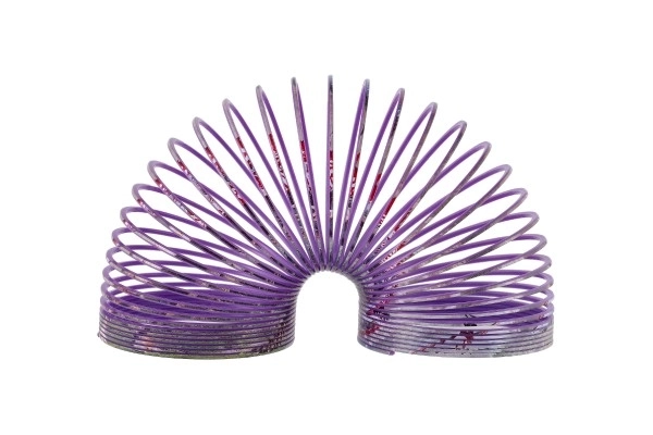 Spirála/pružina dinosaurus plast průměr 6,5cm 4 barvy