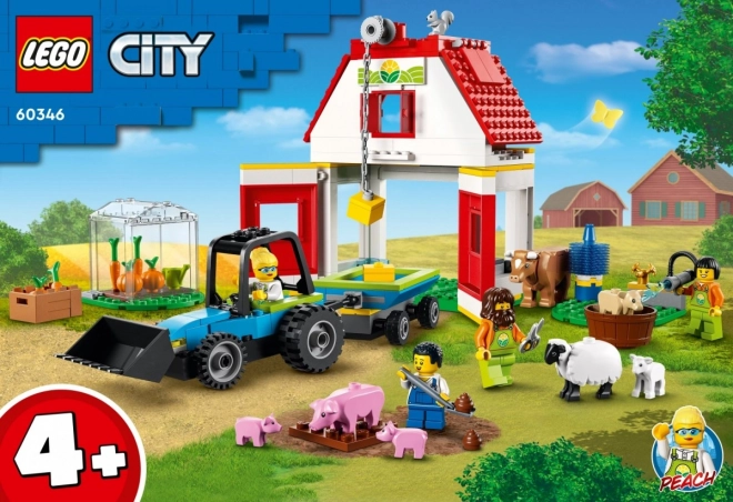 LEGO City 60346 Stodola a zvířátka z farmy