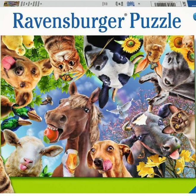 RAVENSBURGER Puzzle Veselá zvířátka ze statku XXL 200 dílků