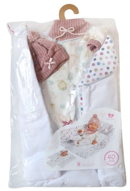 Obleček pro panenku miminko New Born s doplňky